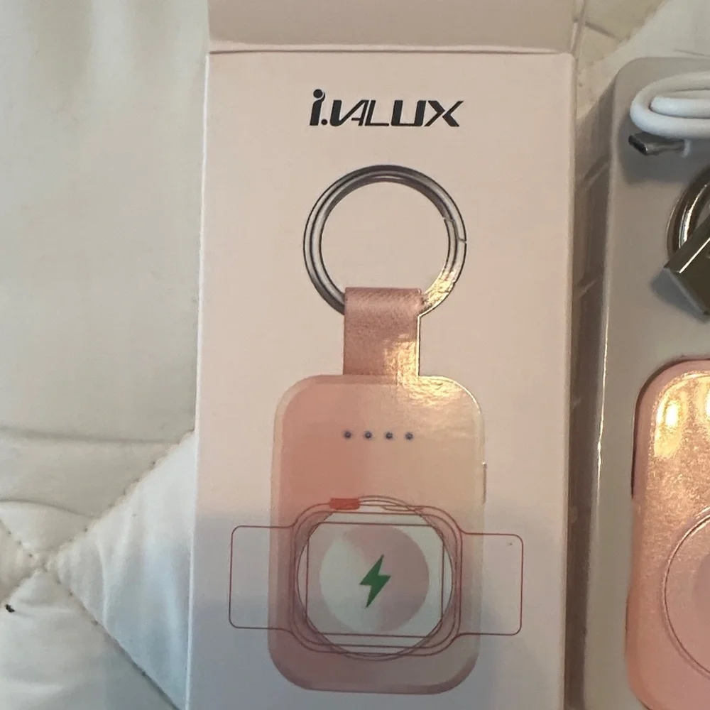 i.VALUX Pink Portable Apple Watch Charger